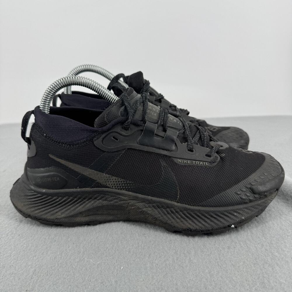 Nike Pegasus Trail 3 GTX Womens 7.5 Triple Black Gore Tex DC8794-001